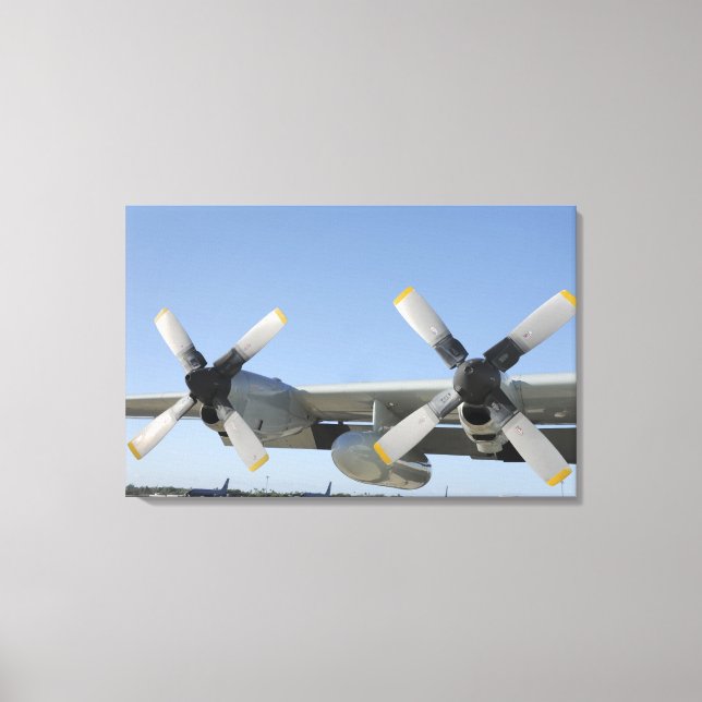 The wings of an LC-130 Hercules Canvas Print (Front)