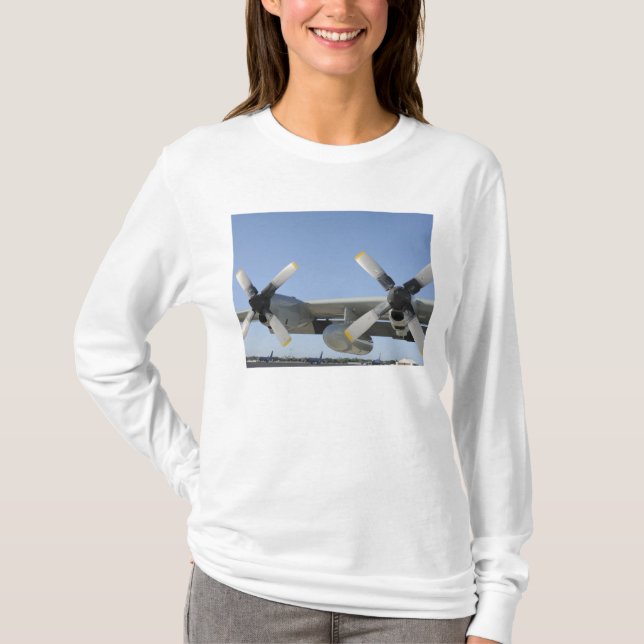 The wings of an LC-130 Hercules T-Shirt (Front)