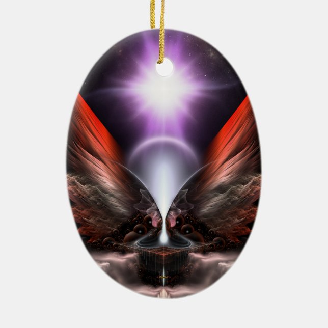 The Wings Of Anthropolis HC Ceramic Tree Decoration (Back)