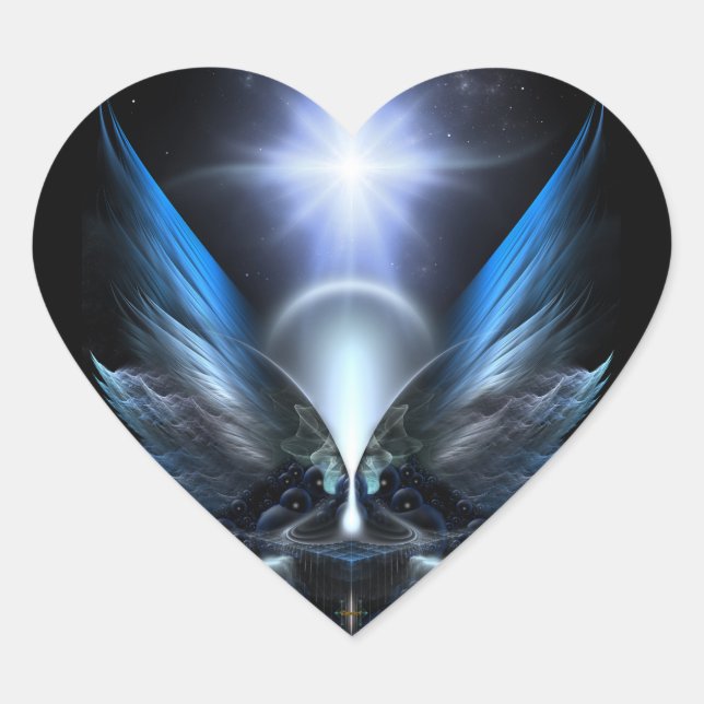 The Wings Of Anthropolis Heart Sticker (Front)