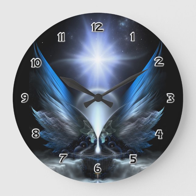 The Wings Of Anthropolis Large Clock (Front)
