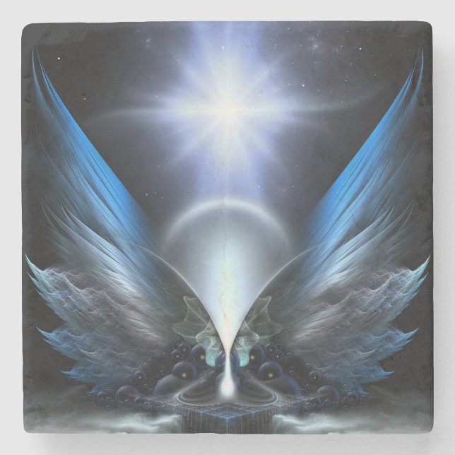 The Wings Of Anthropolis Stone Coaster (Front)