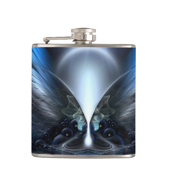 The Wings Of Anthropolis Vinyl Wrapped Flask 6oz (Front)