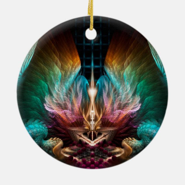 The Wings Of Artillian Ceramic Tree Decoration (Back)