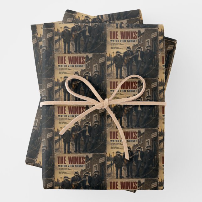 The Winks Album: a parody Wrapping Paper Sheet (In situ)
