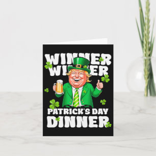 The Winner Celebrating St Patrick's Day For Trump Card