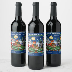 The Winner Drinks It All Wine Label