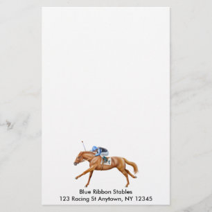The Winning Race Horse Stationery