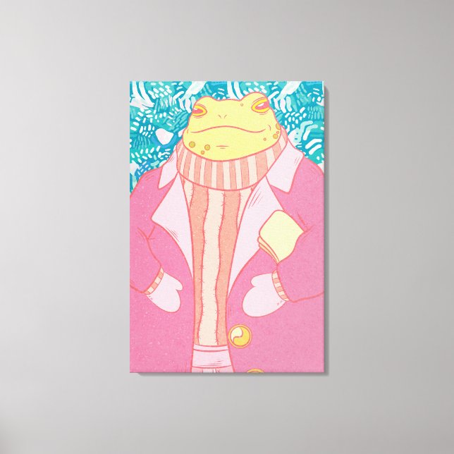 The Winter Frog Canvas Print (Front)