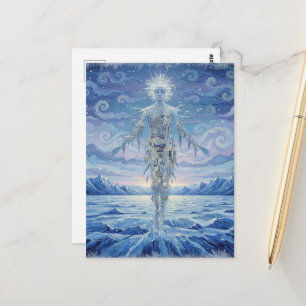 The winter Goddess Snow and Ice Mountains Postcard