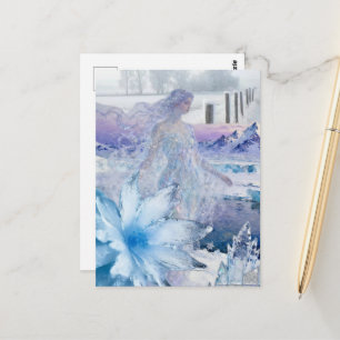 The winter Goddess Snow and Ice Postcard