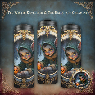The Winter Keykeeper & The Reluctant Ornament.  Thermal Tumbler