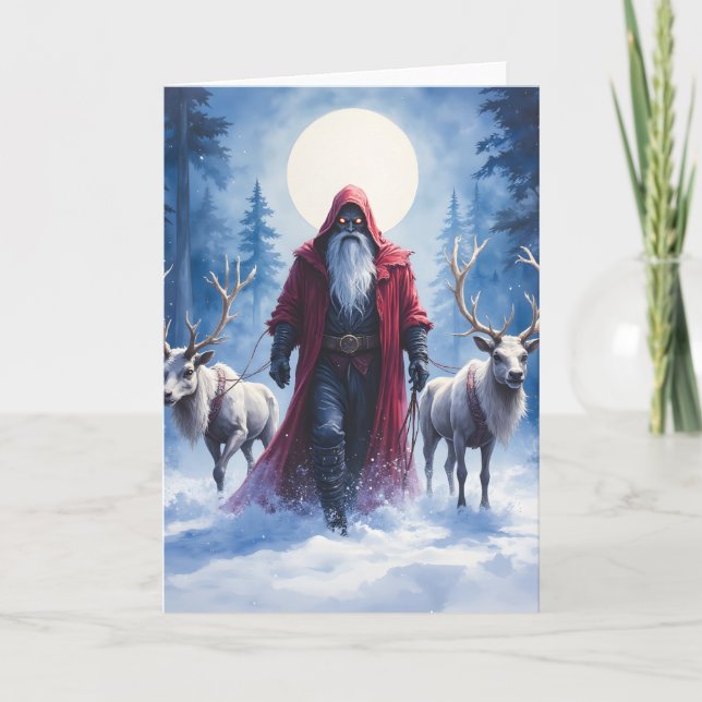 The Winter King Arrives.  Holiday Card (Front)