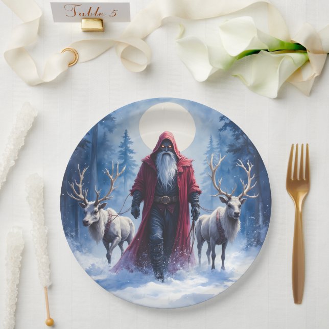 The Winter King Arrives.  Paper Plate (Wedding)