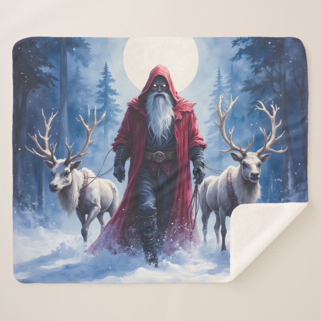 The Winter King Arrives.  Sherpa Blanket (Front (Horizontal))
