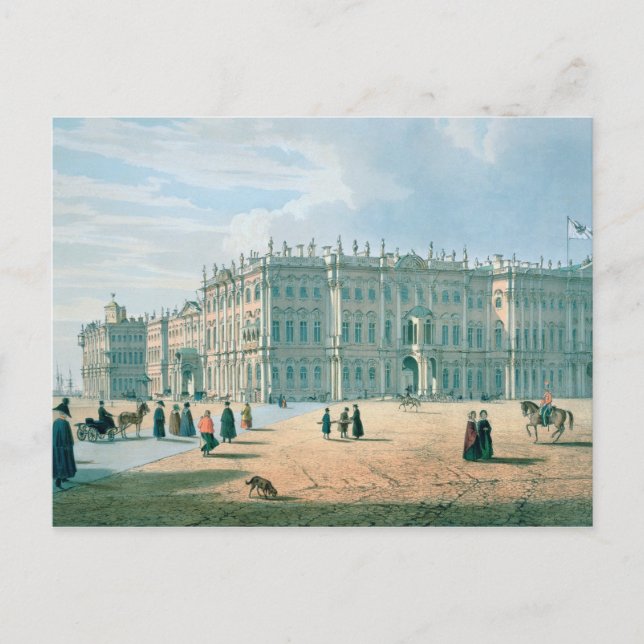The Winter Palace as seen from Palace Passage Postcard (Front)