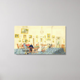 The Winter Room in the Artist's House at Patna, In Canvas Print