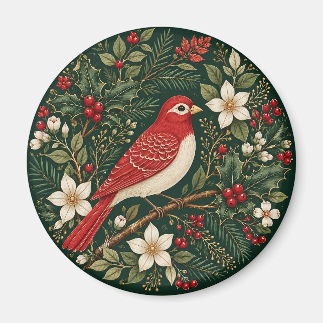 The Winter Songbird’s Solace Magnet (Front)