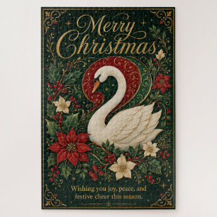 The Winter Swan’s Serenade Jigsaw Puzzle