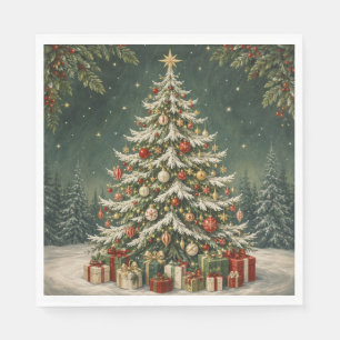 The Winter Woodland's Crown Jewel Napkin