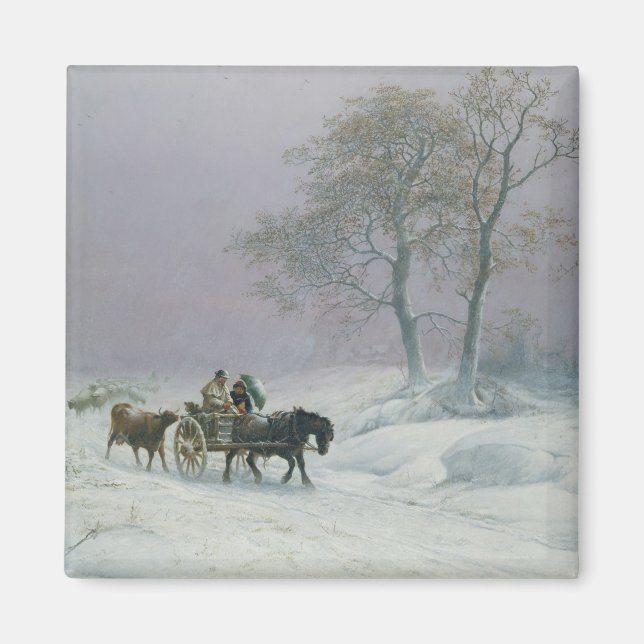 The wintry road to market magnet (Front)