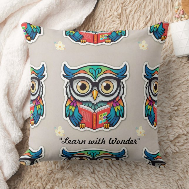 "The Wise Bookworm" Cushion (Blanket)