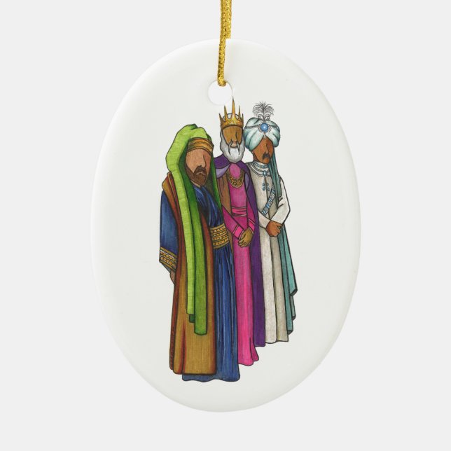 The Wise Men Ceramic Tree Decoration (Front)