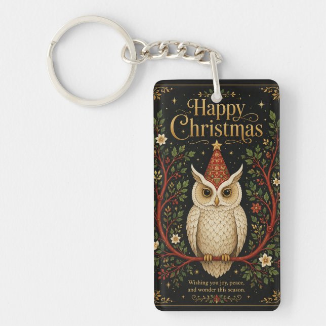 The Wise Messenger’s Yuletide Bloom Key Ring (Front)