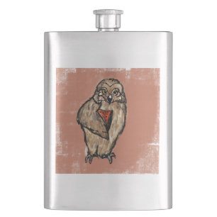 THE WISE OWLS HIP FLASK