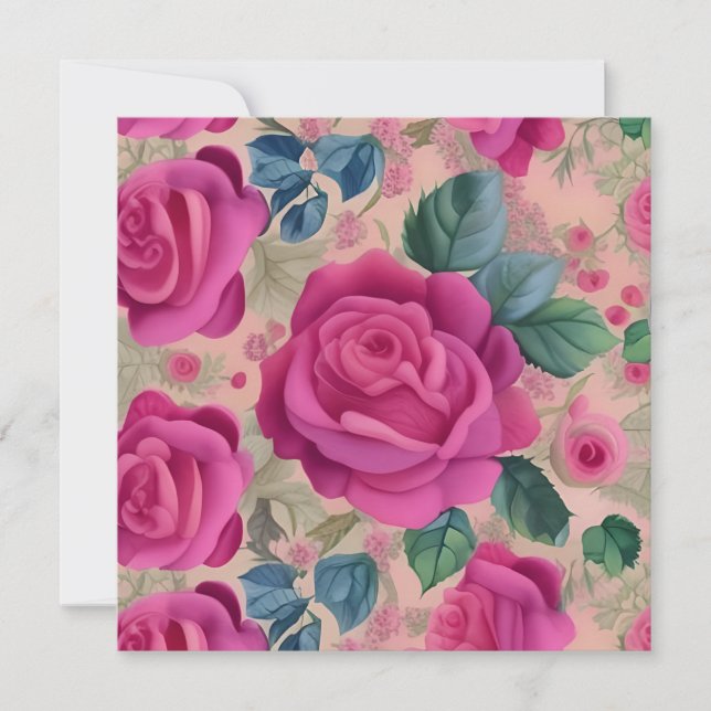 The Wisper Of Roses - Soft And Serene Card (Front)