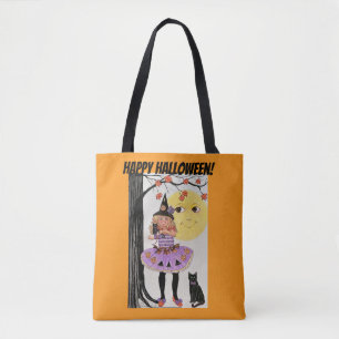 The Witch and the Moon Tote Bag