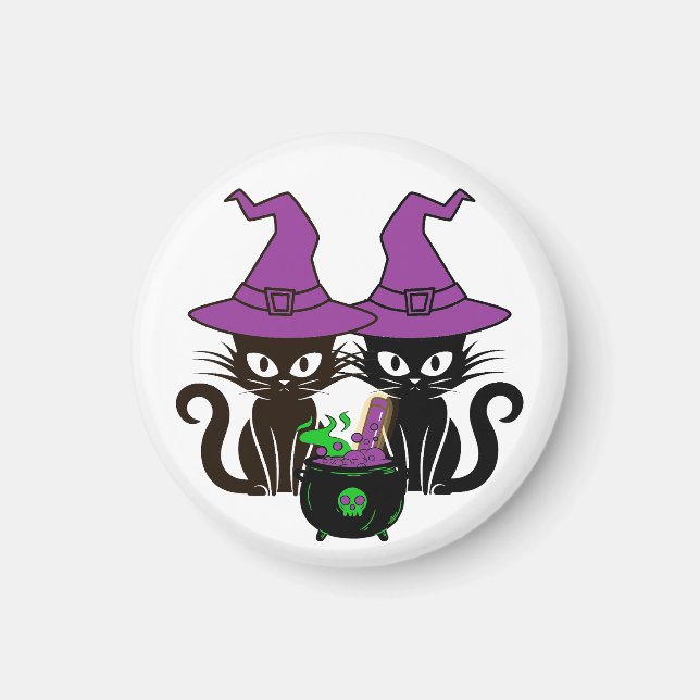 The Witch Cat Sisters  Magnet (Front)