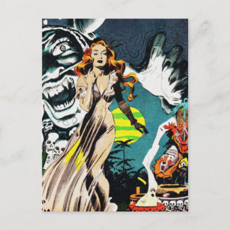 The Witch Doctors Spell - Vintage Comic Postcard