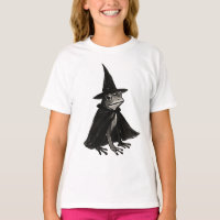 The Witch Frog – Ink Brush Halloween Design on