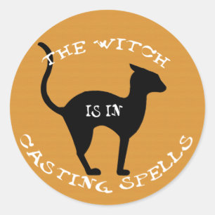 The Witch Is In Classic Round Sticker