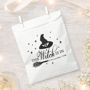 The Witch Is In Halloween Party Favour Bags