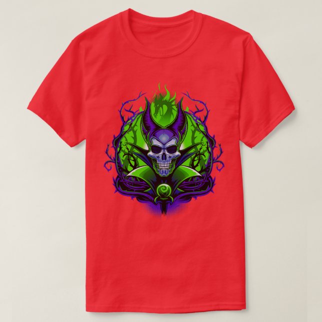 The Witch Skull T-Shirt (Design Front)
