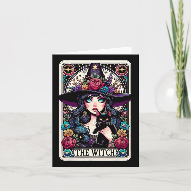 The Witch Tarot Card Halloween Gothic Witchy Vibes (Front)