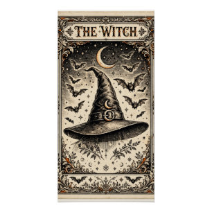 The Witch Tarot Card Shirt – Vintage Halloween Poster
