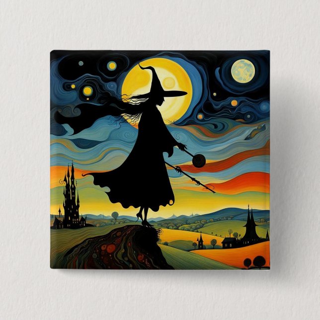 The Witch watches 15 Cm Square Badge (Front)