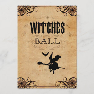The Witches Ball Halloween Party Invitation