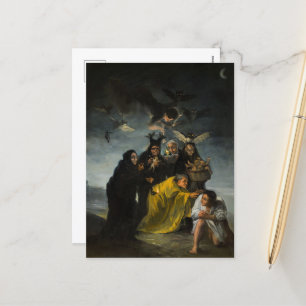 The Witches' Sabbath, Las Brujas by Francisco Goya Holiday Postcard
