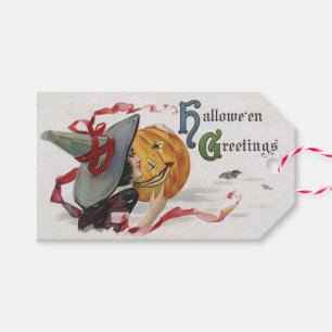 The Witch's Kiss: a Jack o Lantern on Halloween Gift Tags