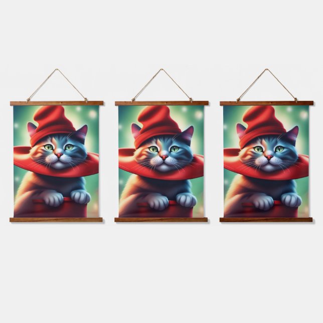 the wizard cat hanging tapestry (Triple)