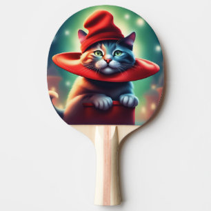 the wizard cat ping pong paddle
