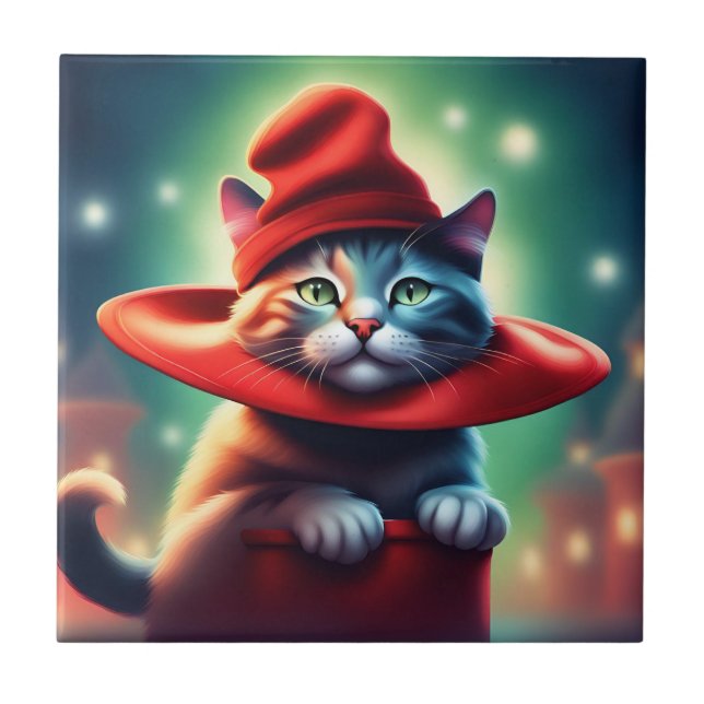 the wizard cat tile (Front)