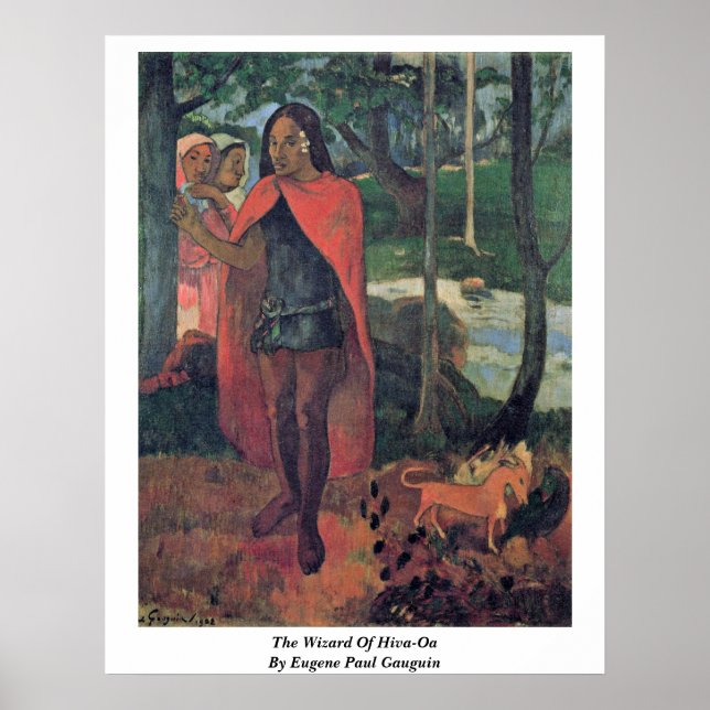 The Wizard Of Hiva-Oa By Eugene Paul Gauguin Poster (Front)