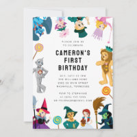 The Wizard of Oz Character Birthday