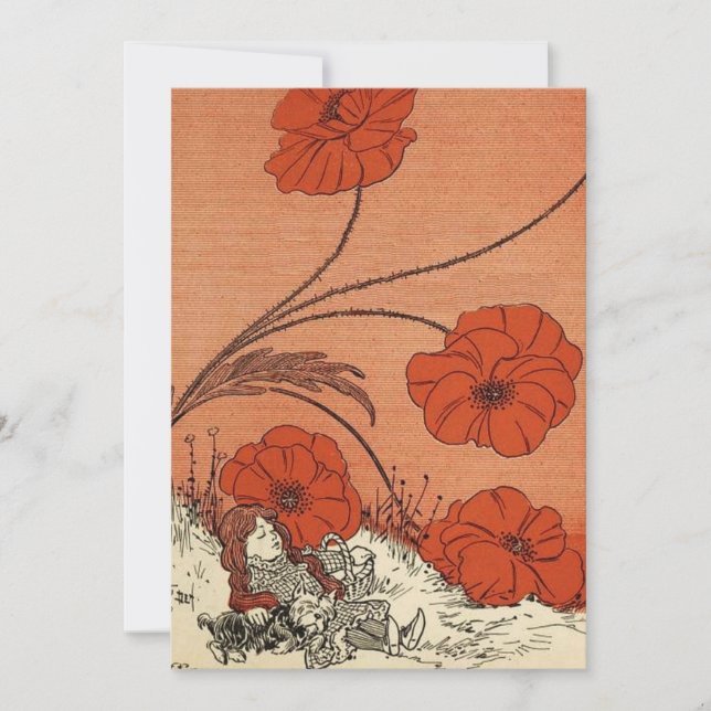 The Wizard of Oz Dorothy and Toto in the Poppies (Front)