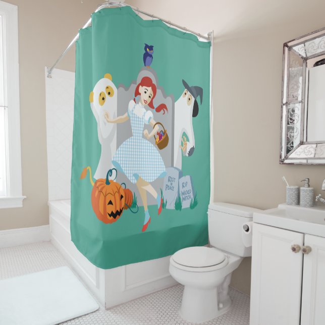 The Wizard Of Oz™ | Dorothy Halloween Happy Dance Shower Curtain (In Situ)